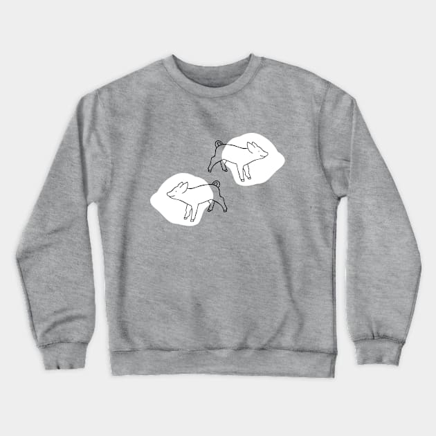 Pigs Crewneck Sweatshirt by Anne-Marie van Warmerdam